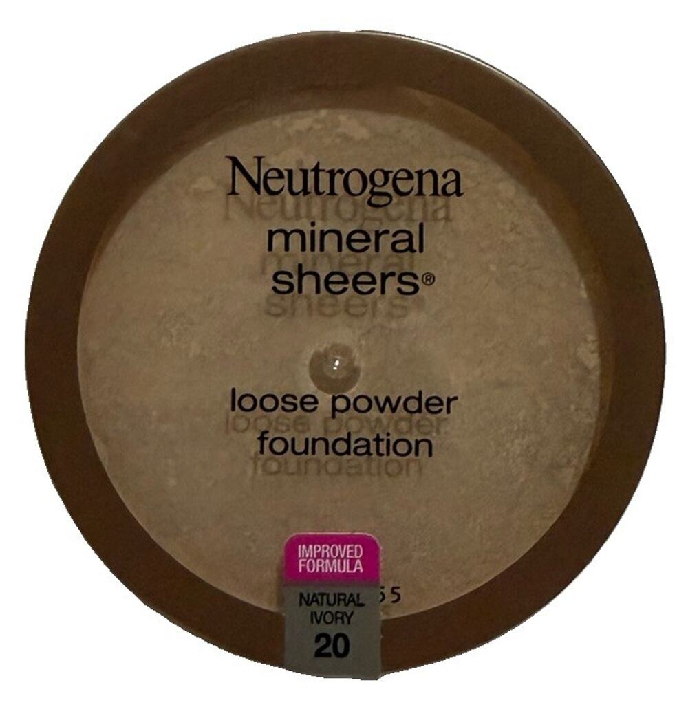Neutrogena Mineral Sheers Loose Powder Foundation Natural Ivory 20 0.19 oz NEW